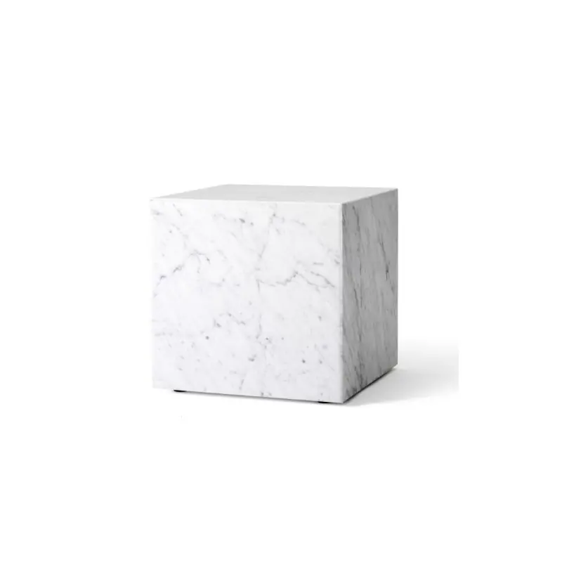 marmurowy postument Plinth Cubic, biały, Audo Super okazja