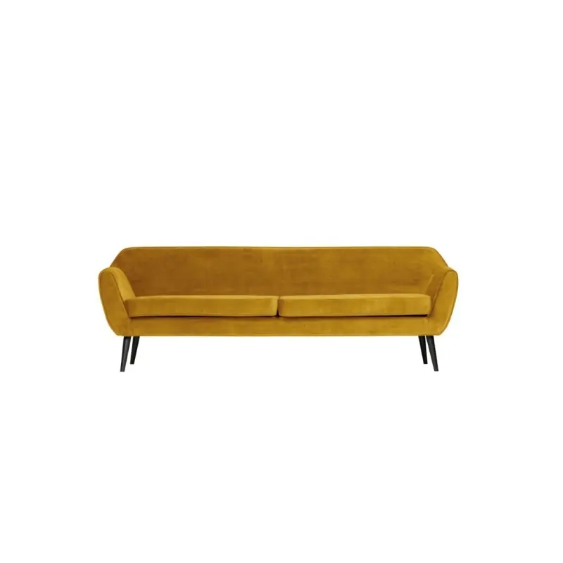 aksamitna sofa Rocco, 230 cm ochre, Woood Nie przegap