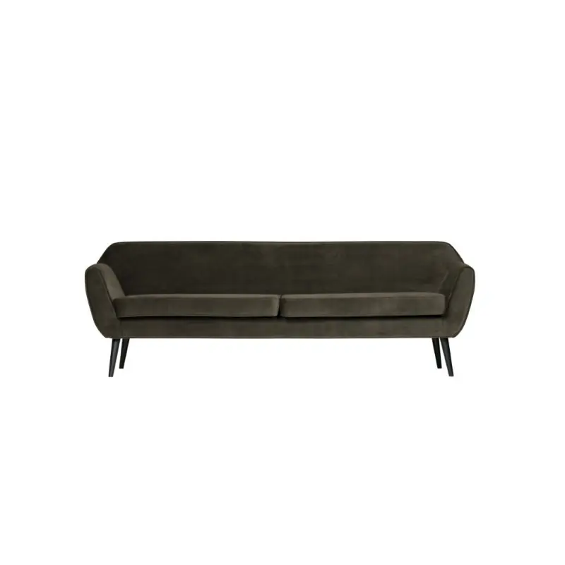 Bestseller aksamitna sofa Rocco, 230 cm ciepła zieleń, Woood