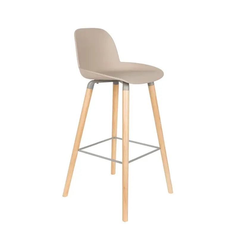 stołek barowy Albert Kuip, 98,5 cm taupe, Zuiver Tani