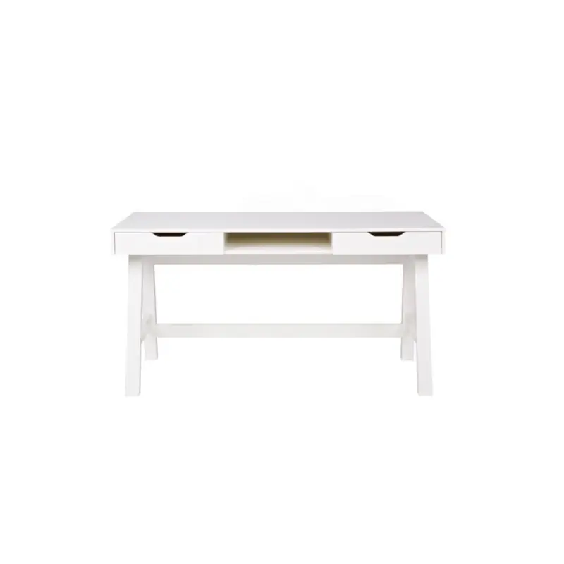drewniane biurko Nikki, białe, Woood Oferta