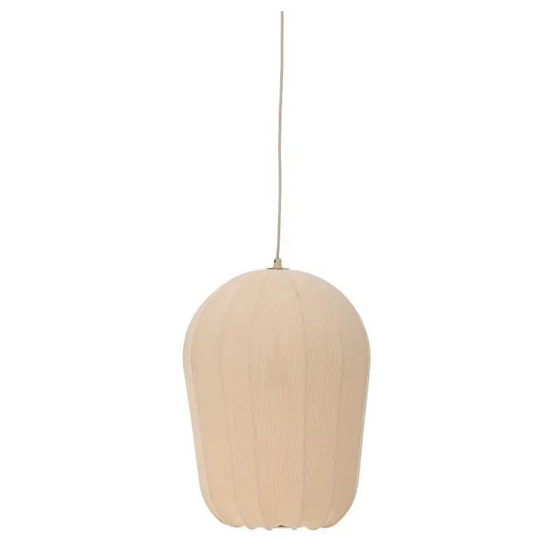 Dostępne od ręki Lampa wisząca Naluna, tekstylna, naturalna, Bloomingville