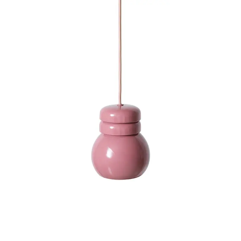 Lampa wisząca, ceramiczna Bulb, różowa, HKLiving Szybka wysyłka