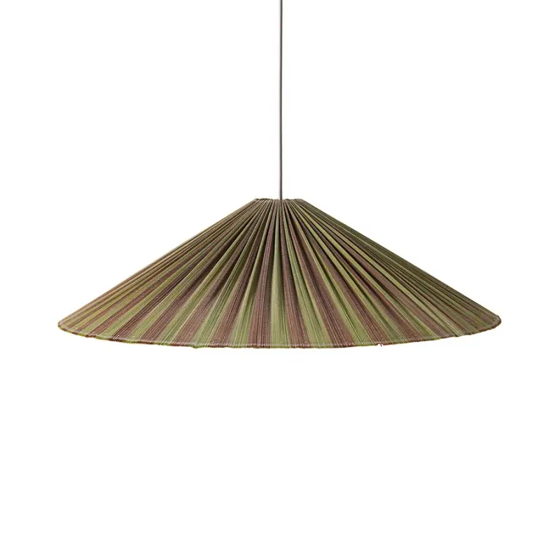 Lampa wisząca Plisse Verdura, odcienie zieleni, HKLiving Oferta limitowana