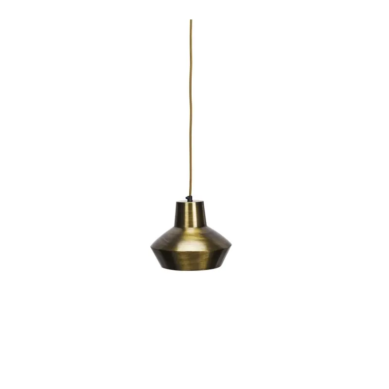 Lampa wisząca Craft, antyczny mosiądz, Madam Stoltz Do wyczerpania zapasów