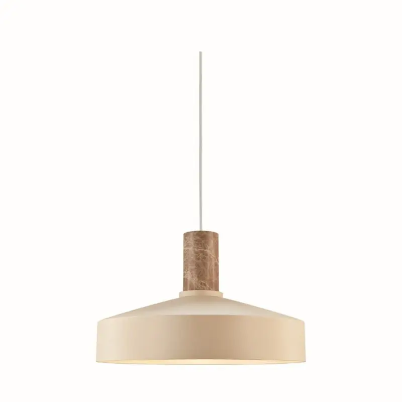 Elvas lampa wisząca z marmurem, beżowa, Nordlux Okazja