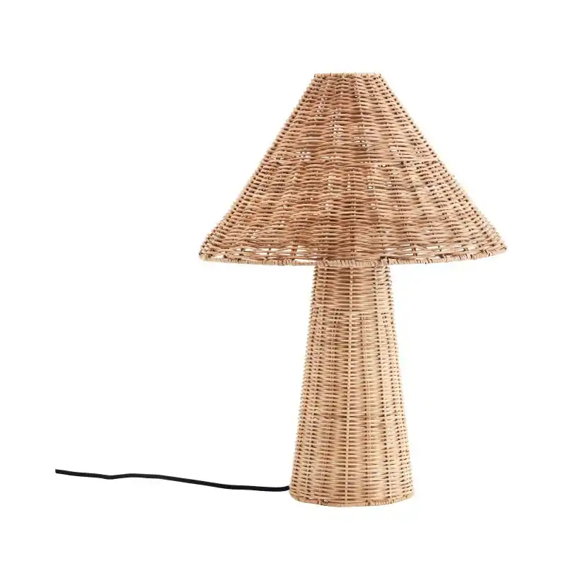 Rattanowa lampa UMS, naturalna, Madam Stoltz Niska cena