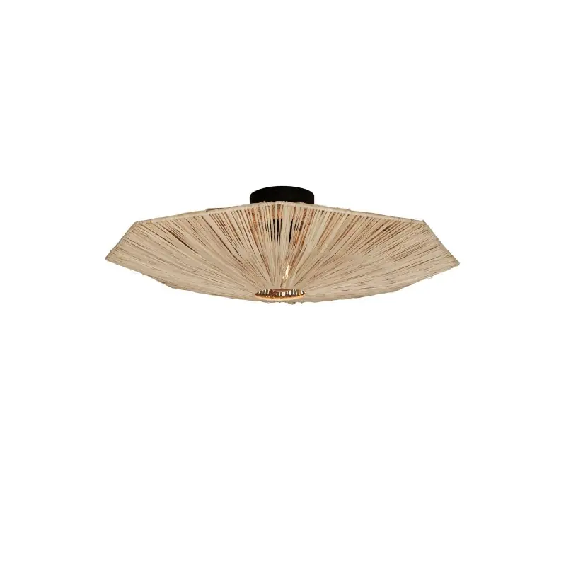 Ograniczona ilość Lampa sufitowa Panama Octagon L, naturalna, Good&Mojo