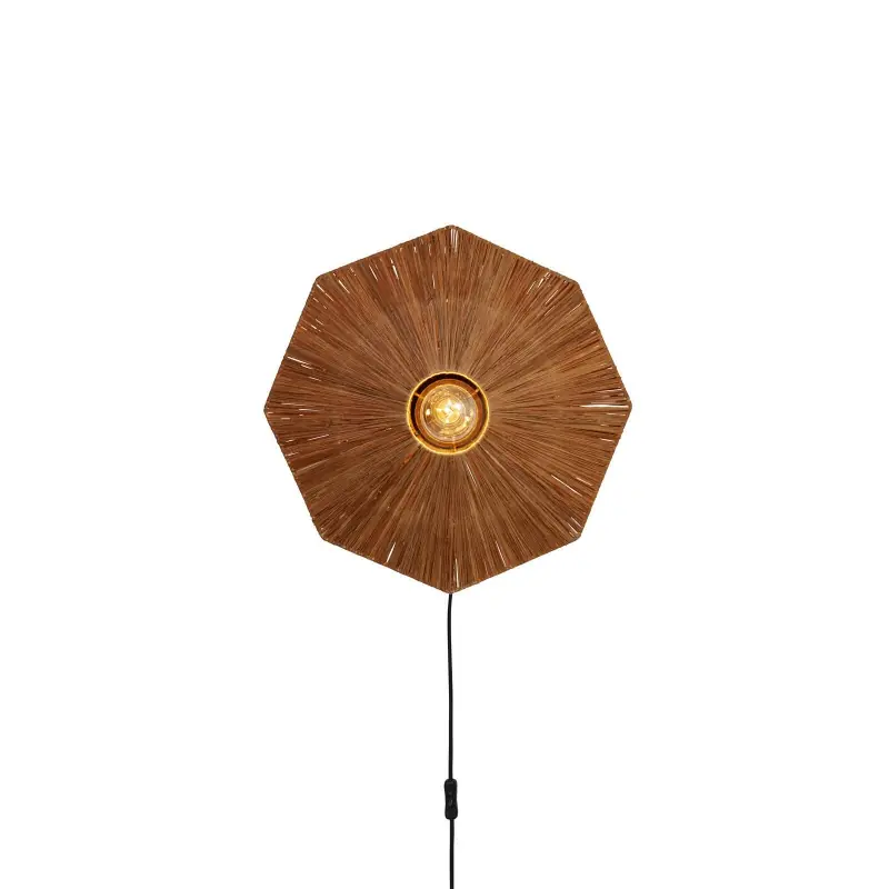 Lampa ścienna Panama Octagon S, brązowa, Good&Mojo Nowość