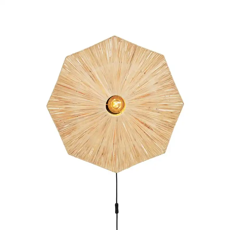 Najlepsza cena Lampa ścienna Panama Octagon L, naturalna, Good&Mojo