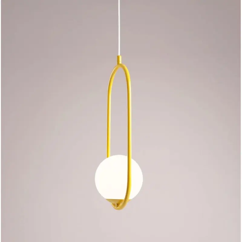 Bezpieczne zakupy Lampa wisząca RIVA 1, musztardowa, Aldex