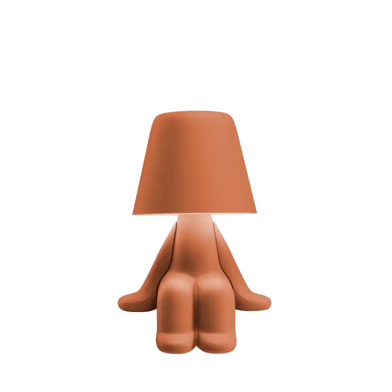 Dostępne od ręki Lampa stołowa Sam Sweet Brothers, terakota, QeeBoo