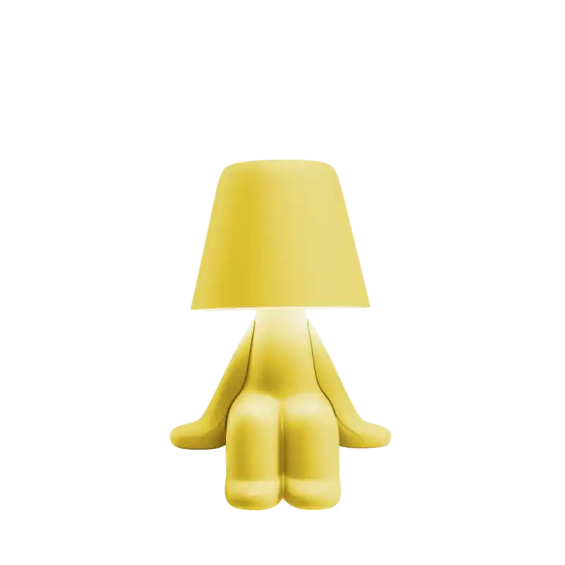 Do wyczerpania zapasów Lampa stołowa Sam Sweet Brothers, żółta, QeeBoo