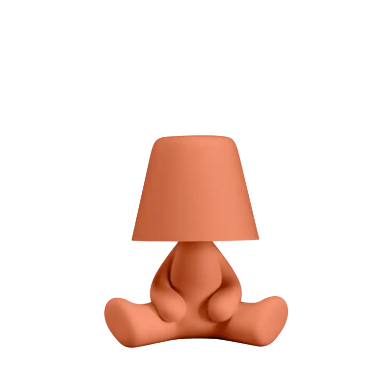 Cena promocyjna Lampa stołowa Joe Sweet Brothers, terakota, QeeBoo