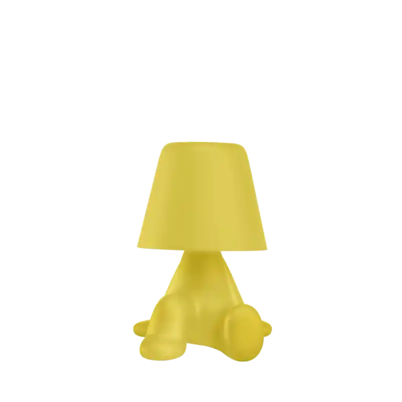 Lampa stołowa Bob Sweet Brothers, żółta, QeeBoo Tani