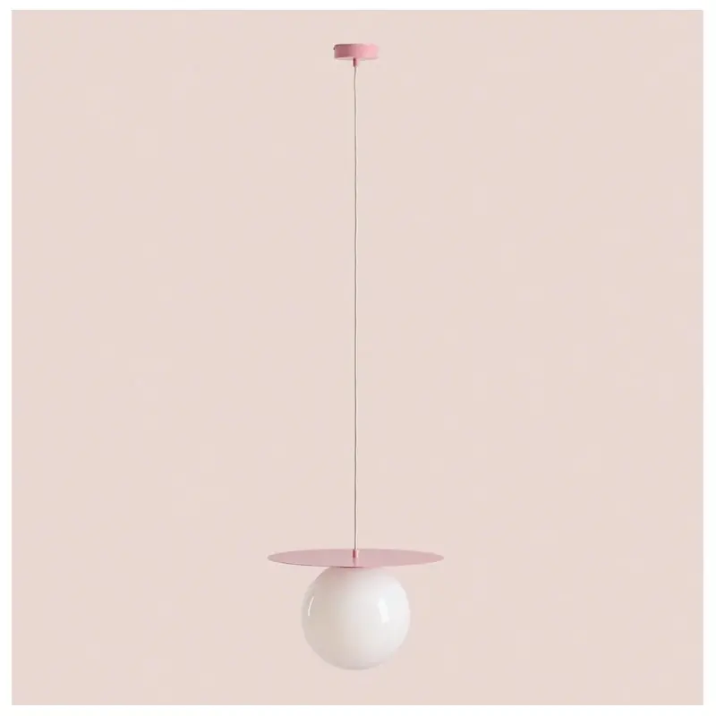 Sprawdź teraz Lampa wisząca Loop Baby Pink L, różowa, Aldex