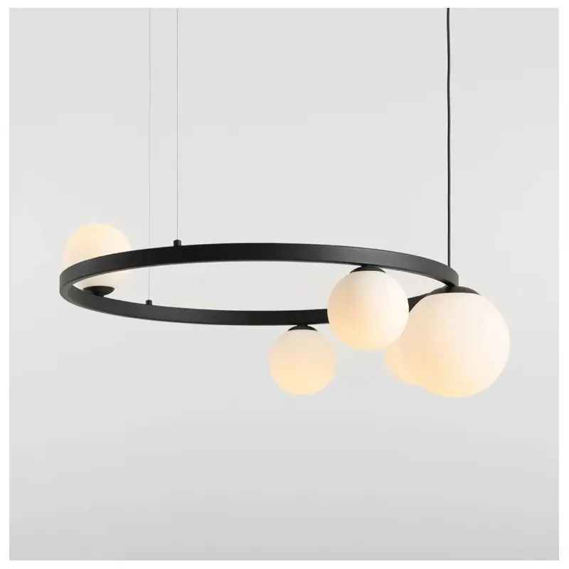 Lampa wisząca Garda 5 ring, czarna, Aldex Zamów teraz