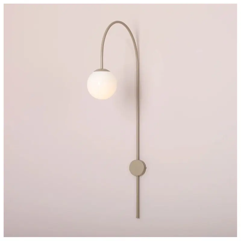 Wysoka jakość Lampa ścienna UNA, beżowa, Aldex