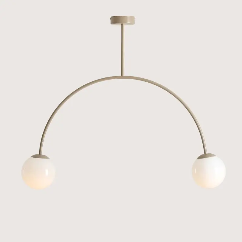 Do wyczerpania zapasów Lampa wisząca UNA 2, beżowa L, Aldex