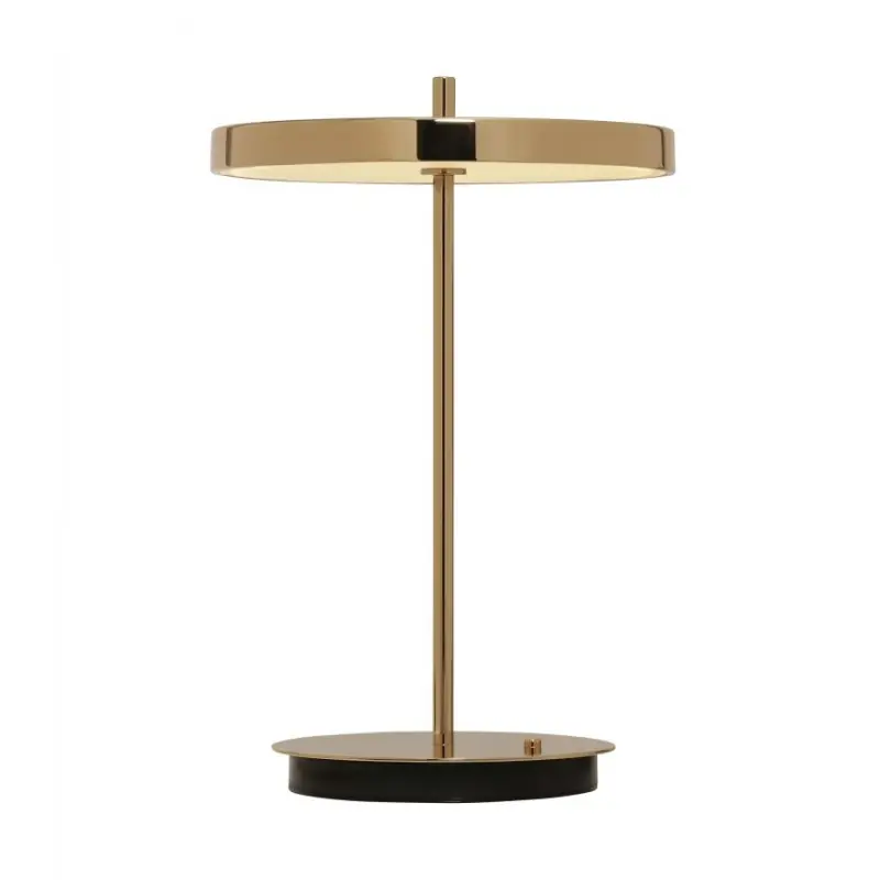 Bezprzewodowa lampa stołowa Asteria Move, Ø20 cm mosiądz, UMAGE Tylko do końca tygodnia