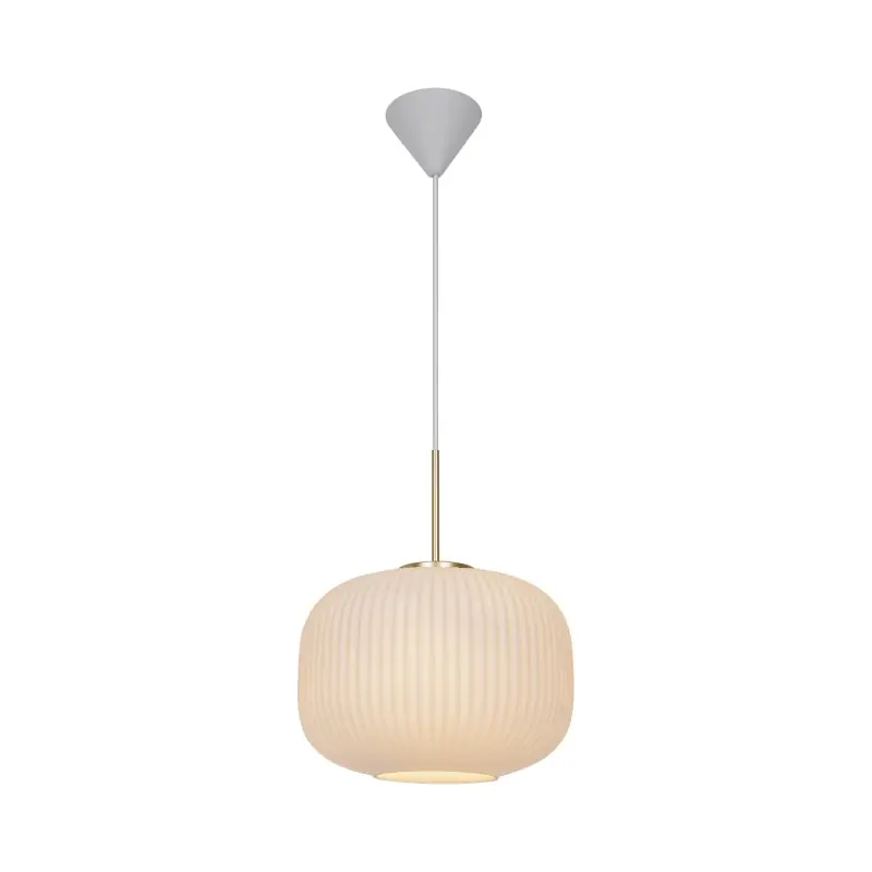 Lampa wisząca Milford 30, biała z mosiężnym wykończeniem, Nordlux Wyjątkowa oferta