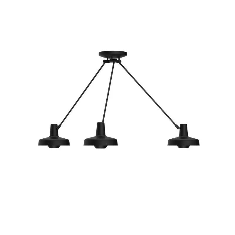 Lampa sufitowa Arigato Ceiling Palace Triple, czarna, Grupa Promocja