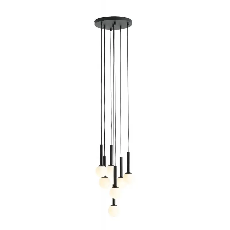 Lampa wisząca RIU 7, czarna, Aldex Bezpieczna płatność