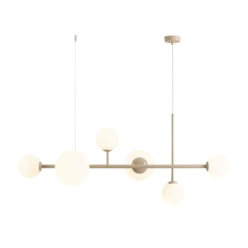 Wysoka jakość Lampa wisząca Dione 6, beżowa, Aldex
