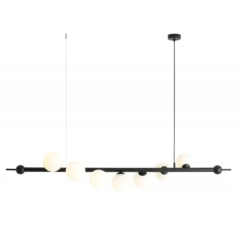 Lampa wisząca Wave, czarna, Aldex Popularny