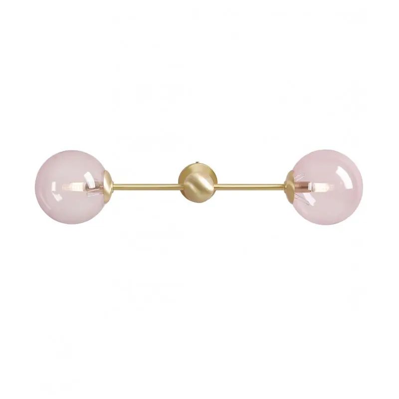 Lampa ścienna Pink Pearl, S, mosiężna, Aldex Bezpieczne zakupy