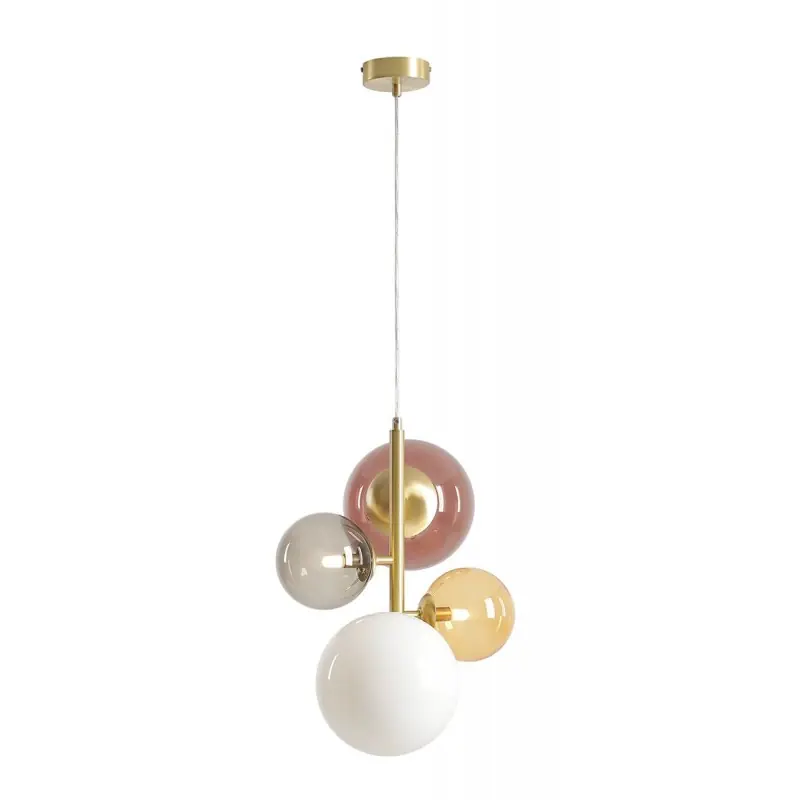 Nowy Lampa wisząca Bloom Multicolour, mosiądz, Aldex