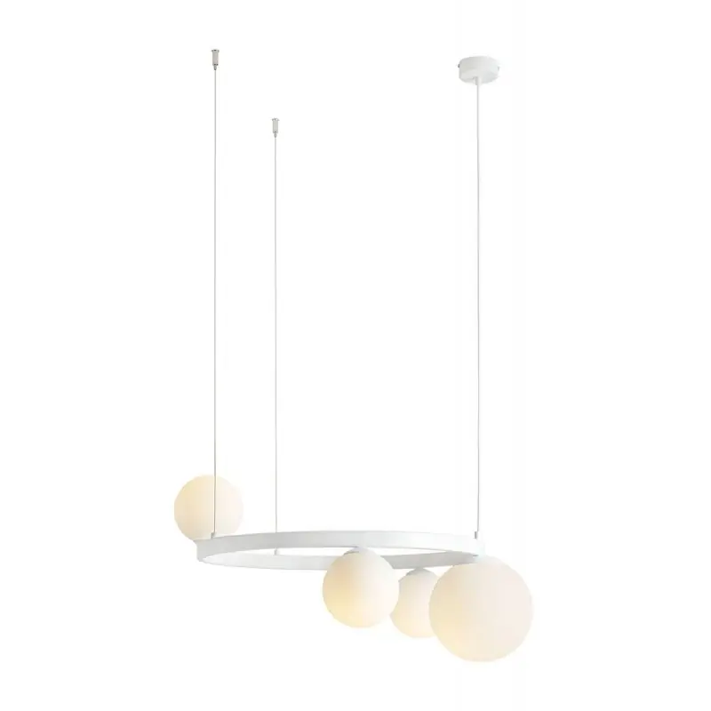 Lampa wisząca Garda 4 ring, biała, Aldex Wybór klientów