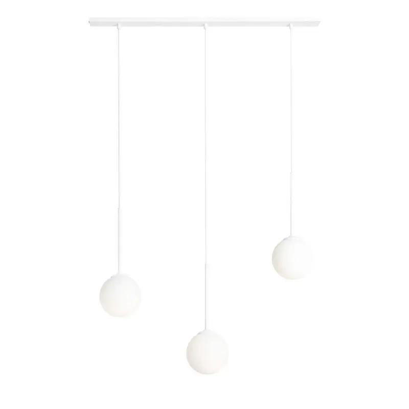 Hit sprzedaży Lampa wisząca Bosso 3, biała, Aldex