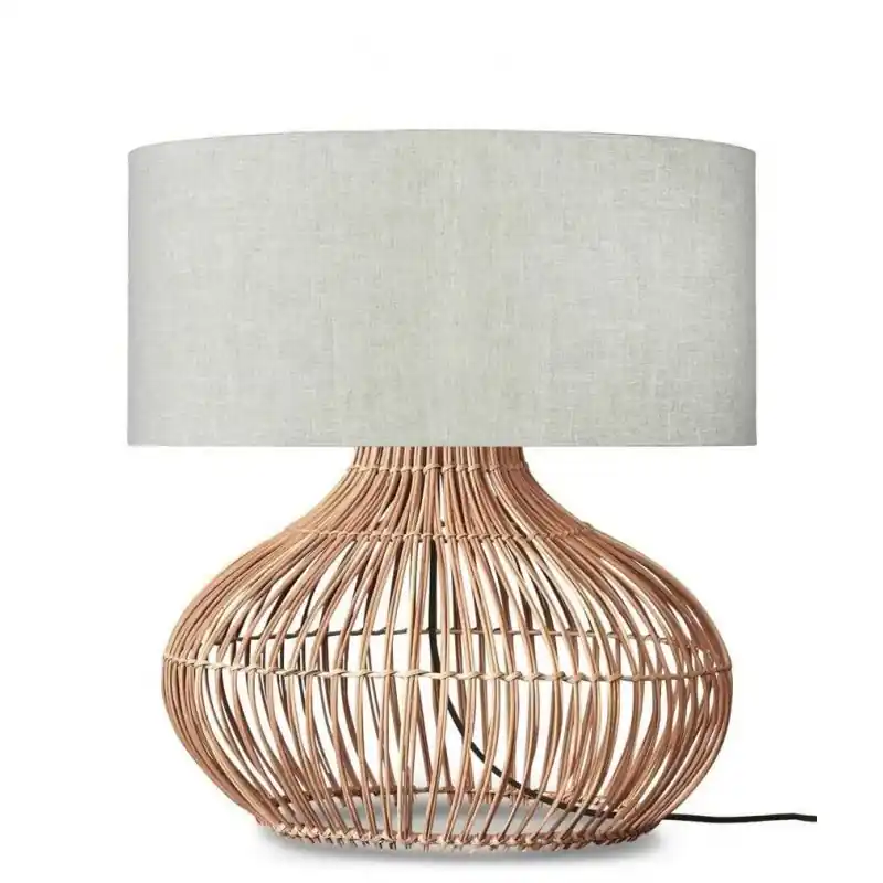 Lampa stołowa Kalahari L 47x23, jasny len, Good&Mojo Oferta