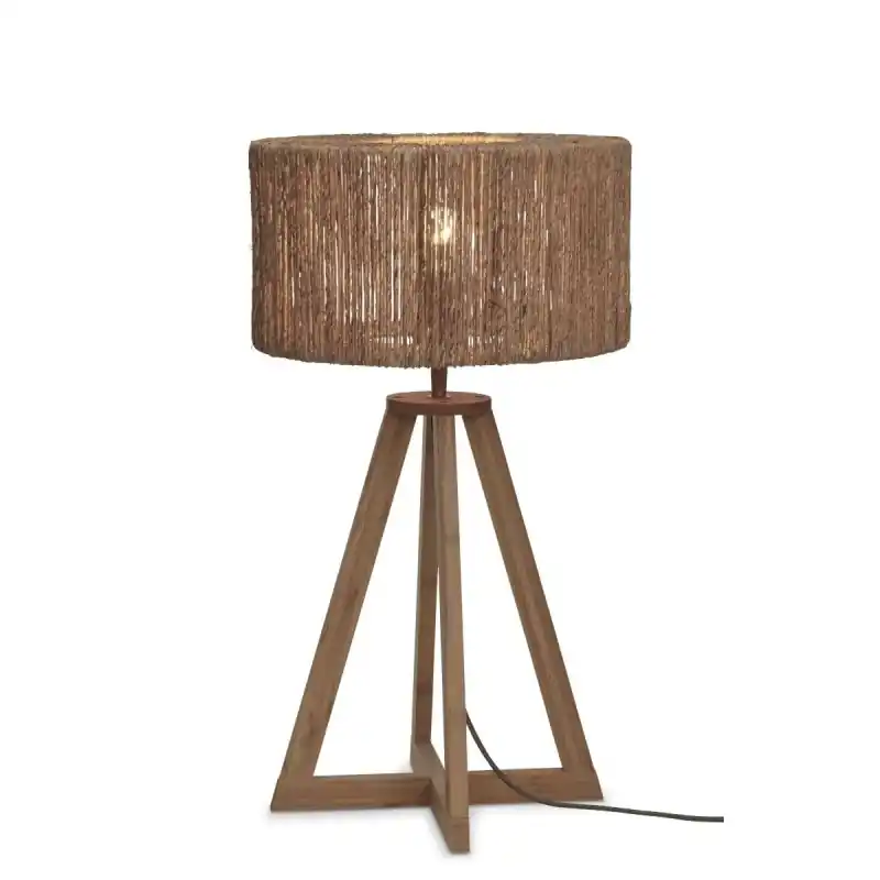 Tani Lampa stołowa Iguazu 4-nożna, naturalna, Good&Mojo