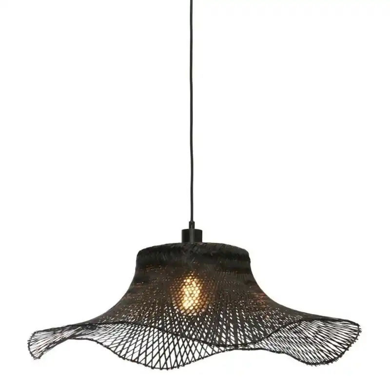 Lampa wisząca Ibiza L 65x20, czarna, Good&Mojo Wyprzedaż