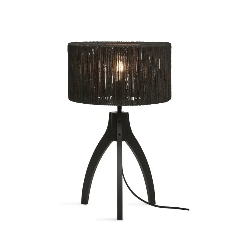Bezpieczna płatność Lampa stołowa Iguazu 3-nożna, czarna, Good&Mojo