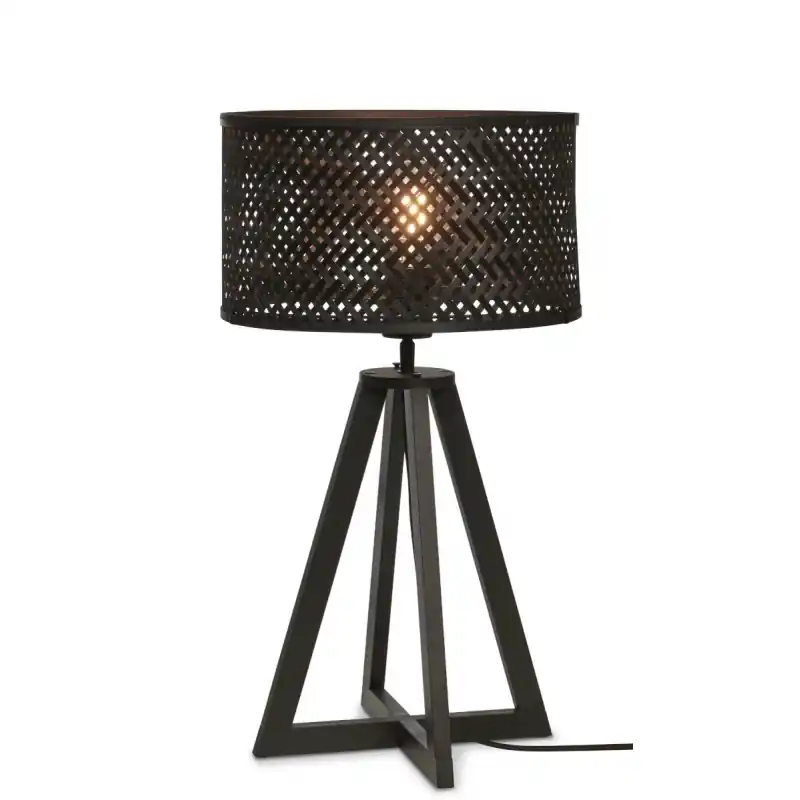 Lampa stołowa Java 4-nożna, czarna, Good&Mojo Tani