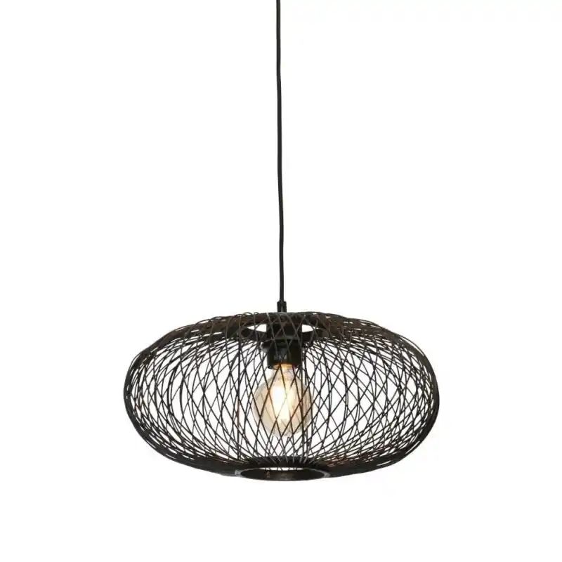 Wyjątkowa oferta Lampa wisząca CANGO 40x12, czarna, Good&Mojo