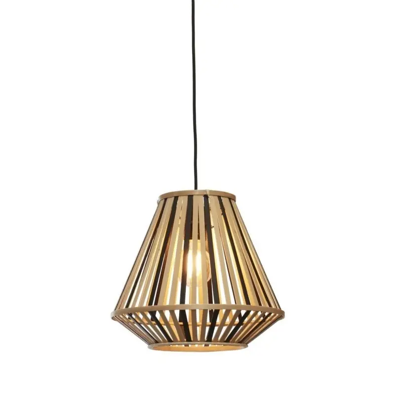 Niska cena Lampa wisząca Merapi 30x30, naturalna/czarna, Good&Mojo