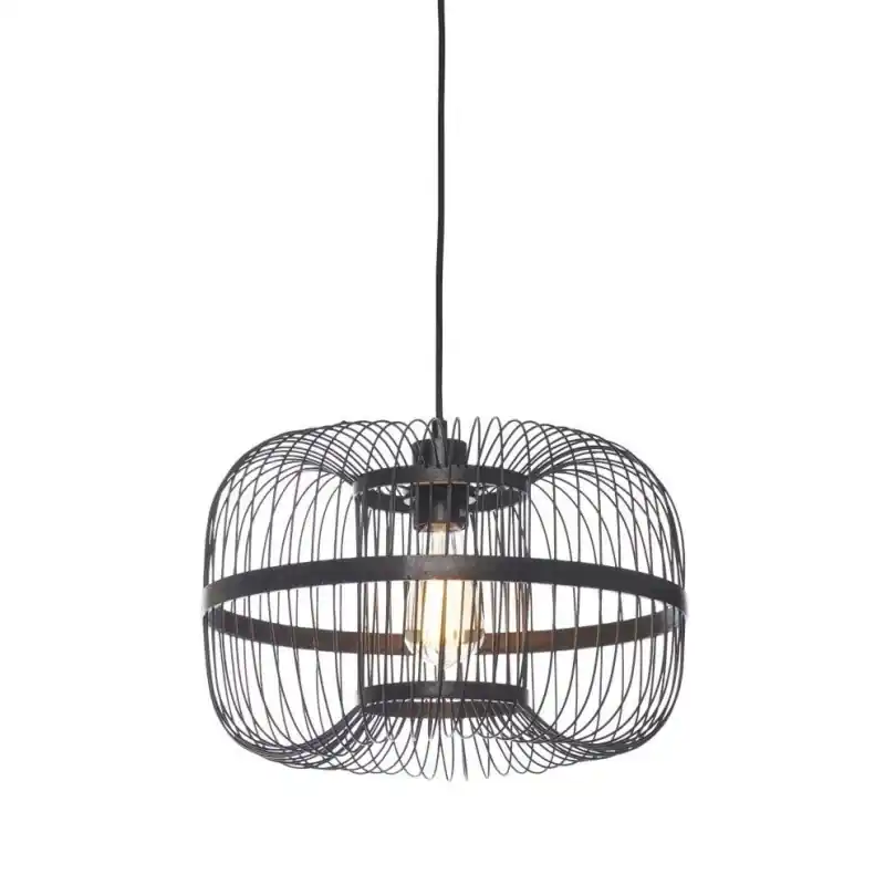 Wysoka jakość Lampa wisząca Hokkaido S 25x38, czarna, Good&Mojo