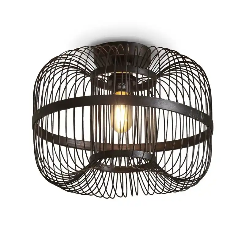 Sprawdź teraz Lampa sufitowa Hokkaido 25x38, czarna, Good&Mojo