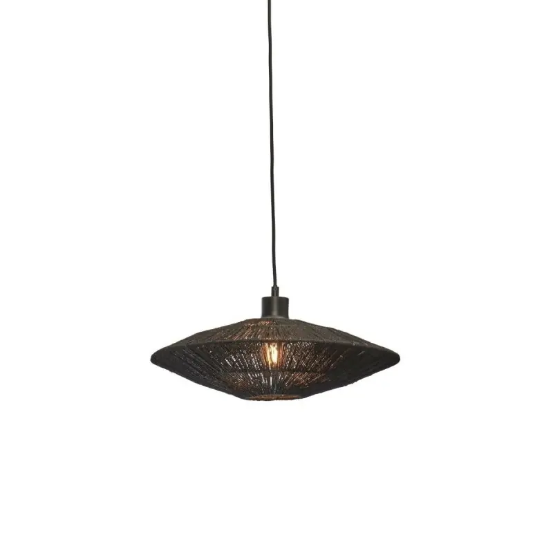 Lampa wisząca Iguazu 40x12 cm, czarna, Good&Mojo Łatwy zwrot