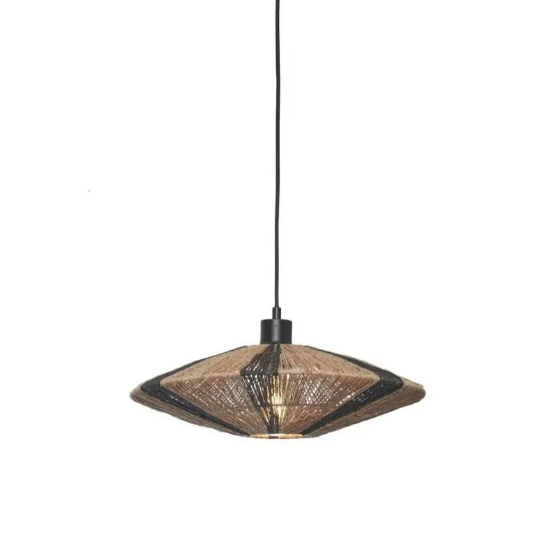 Dostępne od ręki Lampa wisząca Iguazu 40x12 cm, naturalna/czarna, Good&Mojo