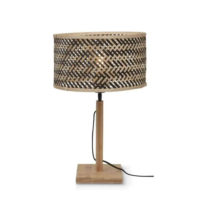 Wyjątkowa oferta Lampa stołowa Java, czarna/naturalna, Good&Mojo
