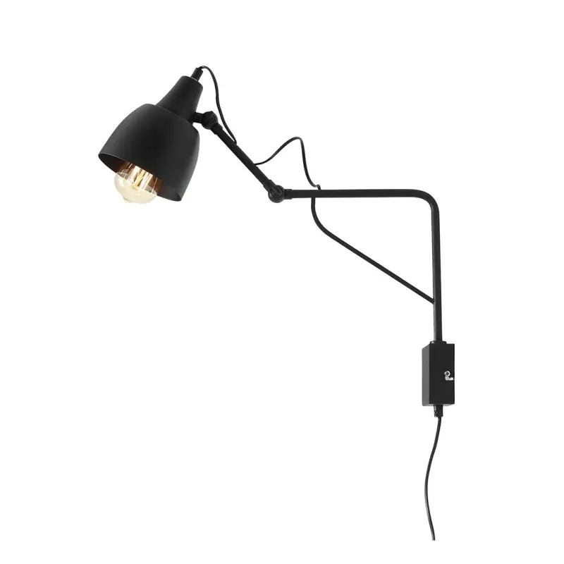 Kinkiet Soho Short, czarny, Aldex Łatwy zwrot