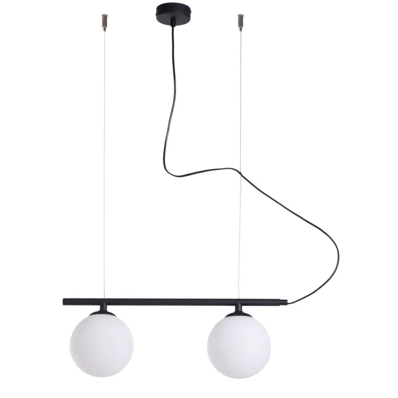 Zamów dziś Lampa wisząca Beryl Glass 2, czarna, Aldex