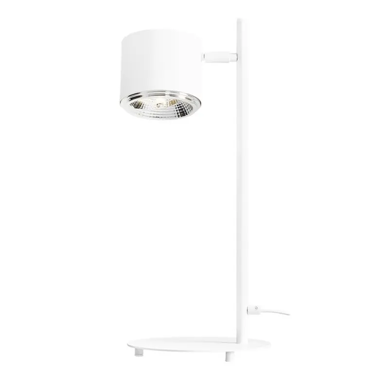 Łatwy zwrot Lampa stołowa Bot, biała, Aldex