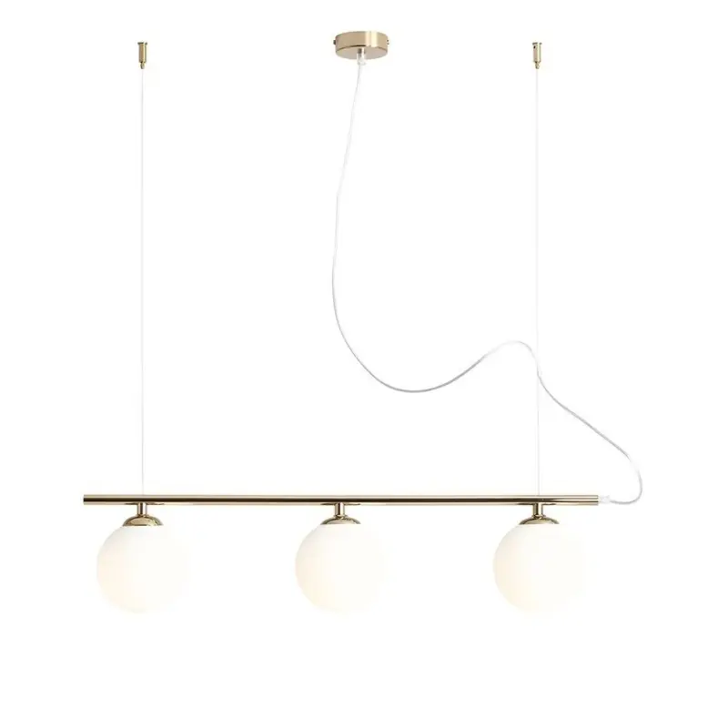 Ekspresowa dostawa Lampa wisząca Beryl Glass 3, złota, Aldex