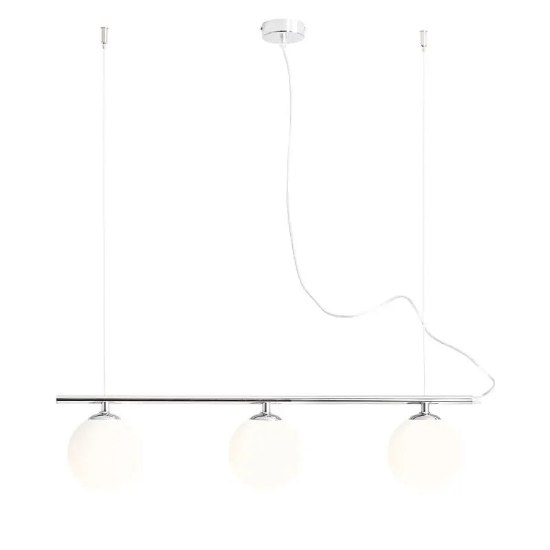 Niska cena Lampa wisząca Beryl Glass 3, chrome, Aldex